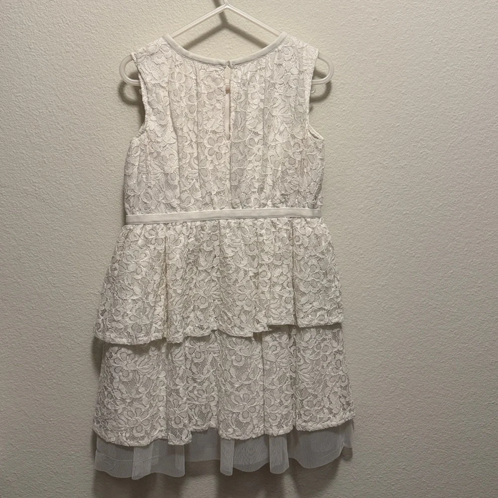 Cat & Jack lace toddler tank dress size 4T color cream